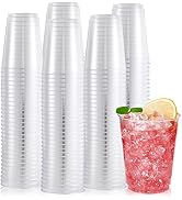 300 Pack Clear Plastic Cups 10oz Disposable Cups Transparent Plastic Drinking Cups, Plastic Party...