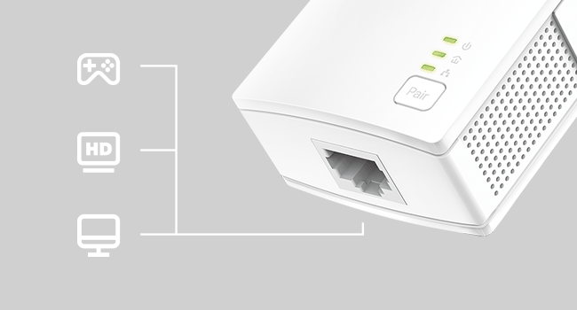 Connect Smart TV, Gaming Console, or PCs with Gigabit Ethernet Cord for More Reliable Performance