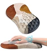 AIMSA Upgraded Wrist Rest Support Mouse Pad, Ergonomic Mousepad Massage Memory Foam Design, Pain ...