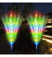 Birthday Gifts for Women, Aukora Solar Garden Lights Waterproof 2-Pcs 2.8FT Artificial Flowers Pa...