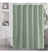 Amazer Sage Green Shower Liner Cloth Waterproof, Soft Sage Green Shower Curtain Liner Fabric with...