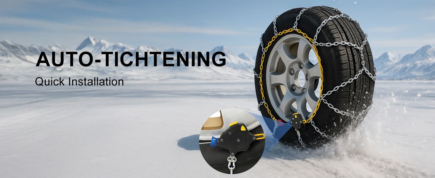 Emergency Snow Tire Chains