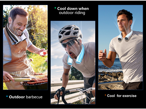 neck fans that blow cold air rechargeable