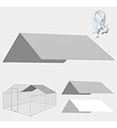 Chicken Coop Cover, 11.5 * 6.5 FT Chicken Run Cover with Ball Bungees Cords, Sun Shade Cloth for ...