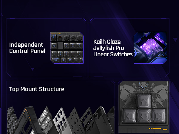 Mechanical Keyboard Hot-Swappable Kailh Switches RGB Backlight Programmable Windows Android 