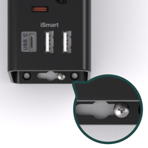 black extension cord