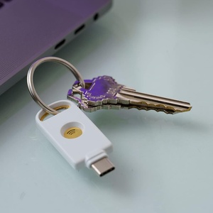 USB-C Security Key on a keychain