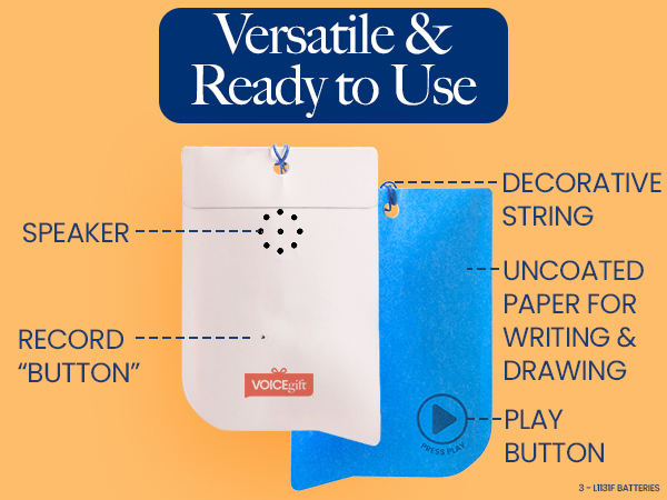 voice recorder gifts sound cards message button personalized kids keepsake custom greeting musical