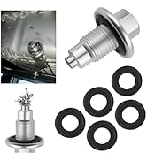 M14x1.5 Magnetic Oil Drain Plug Replacement OEM 97329654 with 5PCS Oil Drain Plug Gasket,Durable ...