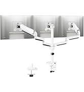 MOUNTUP Triple Monitor Stand Mount - 3 Monitors Desk Mount for Computer Screens Up to 27 inch, Tr...