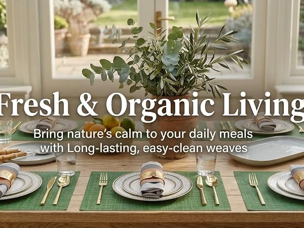 green placemats