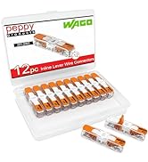 WAGO 221-2401 Lever Nuts Compact Splicing Inline Wire Connectors with Case | 12pc