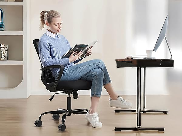 Office Chair Brake Twin Caster Wheels