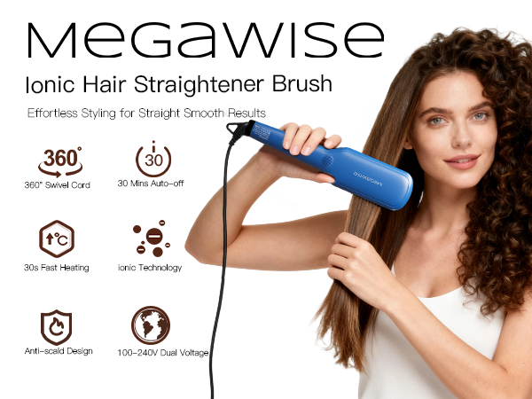 hair straightener brush