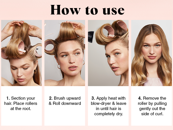 hair rollers curlers for blowout look long roller short large volume thermal self grip