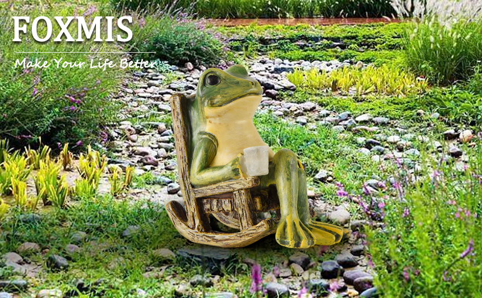 frog statues for garden,garden fairy figurines,backyard decor,garden solar lights,frog figurines
