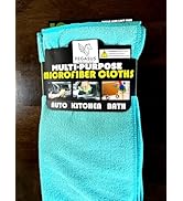 Pegasus Supply Co Multi-Purpose Microfiber Cleaning Cloths, Teal, 12x12 Inch, 10 Pack, Lint-Free,...