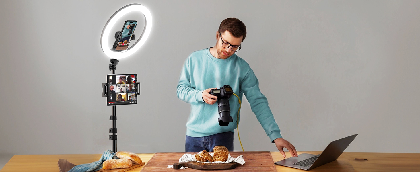 phone tripod with light