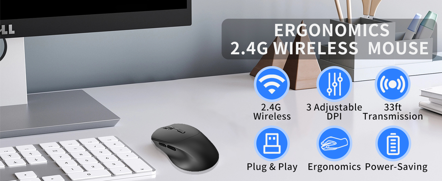 ERGONOMIC S2.4G WIRELESS MOUSE