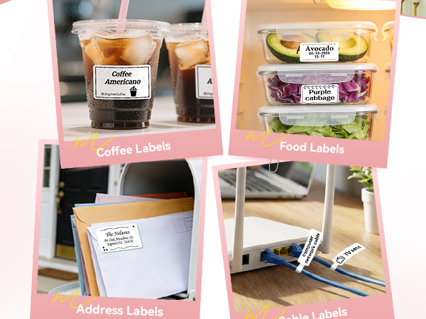 NIIMBOT B2 Label Maker Machine with Tape, Portable Bluetooth Label Printer with Multiple Templates