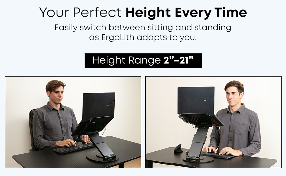 desk laptop stand - macbook stand - ergonomic laptop stands - rotating laptop stand -