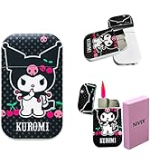 NIVEK Kuromi Lighter Decor Y2K Kitty KT Torch Cool Lighter Pink Flame Lighter Refillable Kawaii C...