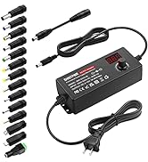 SHNITPWR 60W Universal Power Supply DC 3V 4V 4.5V 5V 6V 7V 7.5V 8V 9V 10V 11V 12V Adjustable Vari...