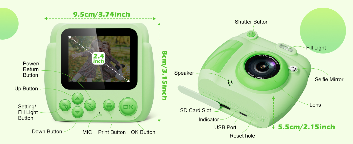 kid camera instant print