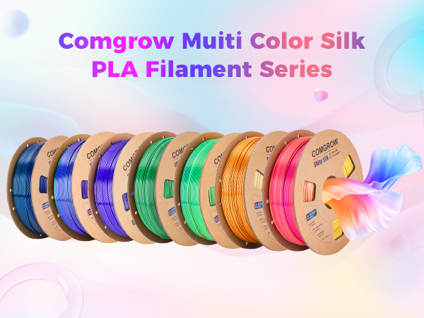 Comgrow muiti color silk PLA filament