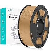 SUNLU PLA 3D Printer Filament 1.75mm, Neatly Wound PLA Meta Filament, Toughness, Highly Fluid, Fa...