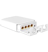 Ztyuav 4 Port Outdoor Gigabit PoE Extender 1 in 3 Out-IEEE 802.3af/at, 30W in 24W Out Waterproof ...