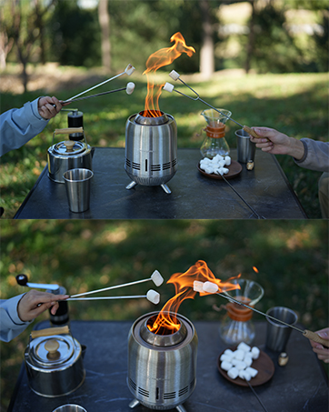 smokeless firepit