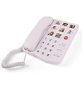 MCHEETA Big Button Phones for Seniors, Landline Emergency Phone for Home, Hand-Free Phone for Eld...