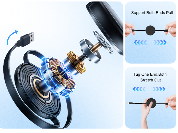 retractable iphone charger for car