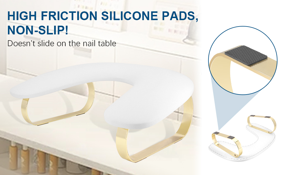 U-shaped manicure nail arm rest