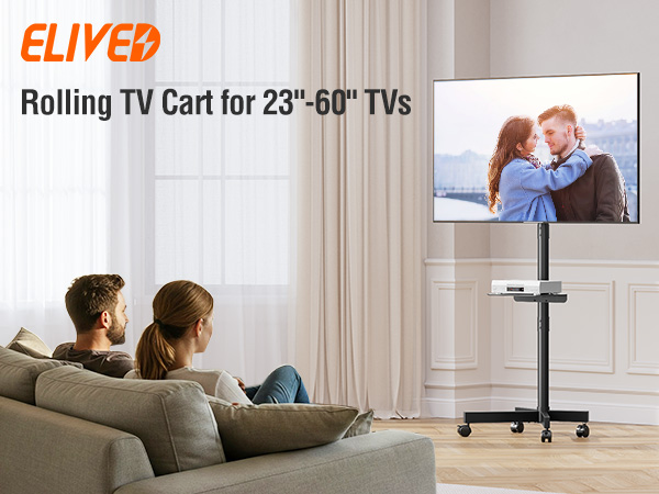Rolling TV Cart
