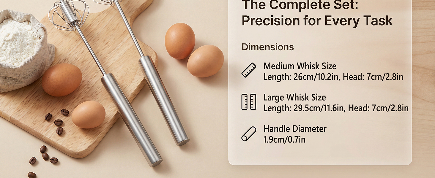 Li&amp;amp;Zhao 2-Pack Automatic Whisk