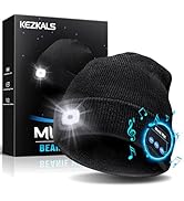 Gifts for Men Bluetooth Beanie Hat, Stocking Stuffers for Adults, Mens Gifts for Christmas, White...