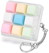 Netholid Colorful Keyboard Fidget Toys for Adults Mechanical Button Keyboard Clicker Keychain for...