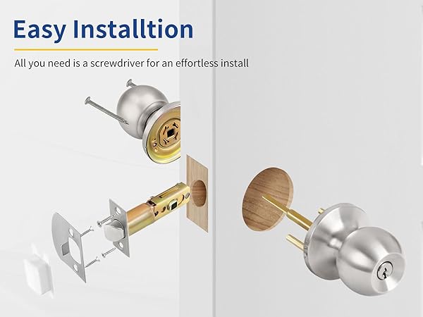 door knob with lock