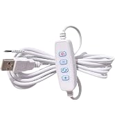 1Pc White DC5V USB LED Dimmer Extension Cable with On/Off Switch Adapter LED Dimming Controller f...