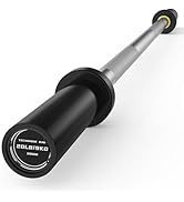 PAPABABE Olympic Barbell, 4ft/4.9ft/6ft/6.2ft Short Barbell for Strength Training and Technique A...