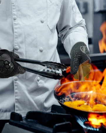 black grill gloves