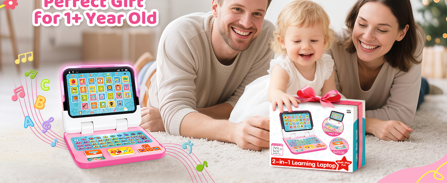 baby computer toys for ages 0-2 baby toys baby laptop toy 1-2years old toys for 1 year old boy