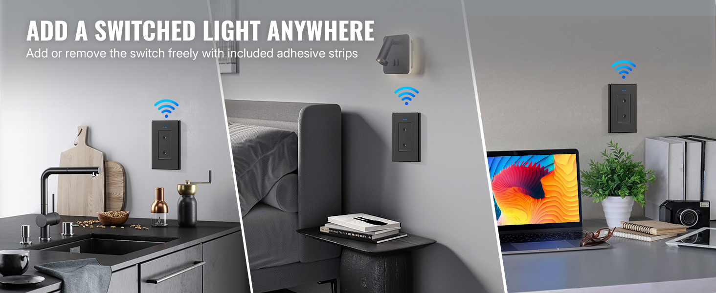WILAWELS Wireless Remote Light Switch