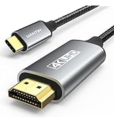 UANTIN USB C to HDMI Cable 6Ft | 4K High-Speed USB 3.1 Type-C to HDMI 2.0 Cord [Thunderbolt 3/4 C...