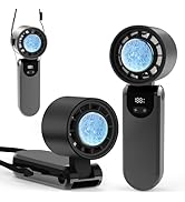 BCFHYK Portable Handheld Turbo Fan, 2025Upgraded Foldable Mini Personal Fan, Rechargeable 3-IN-1 ...
