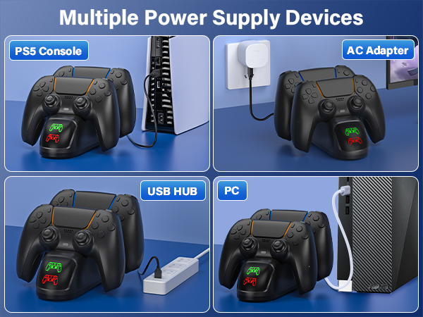 ps5 controller charger dualsense charging stations