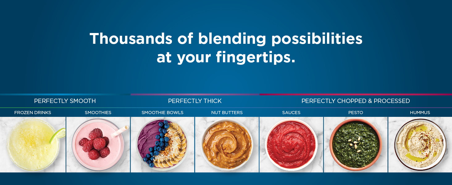 Thousands of blending possibilities