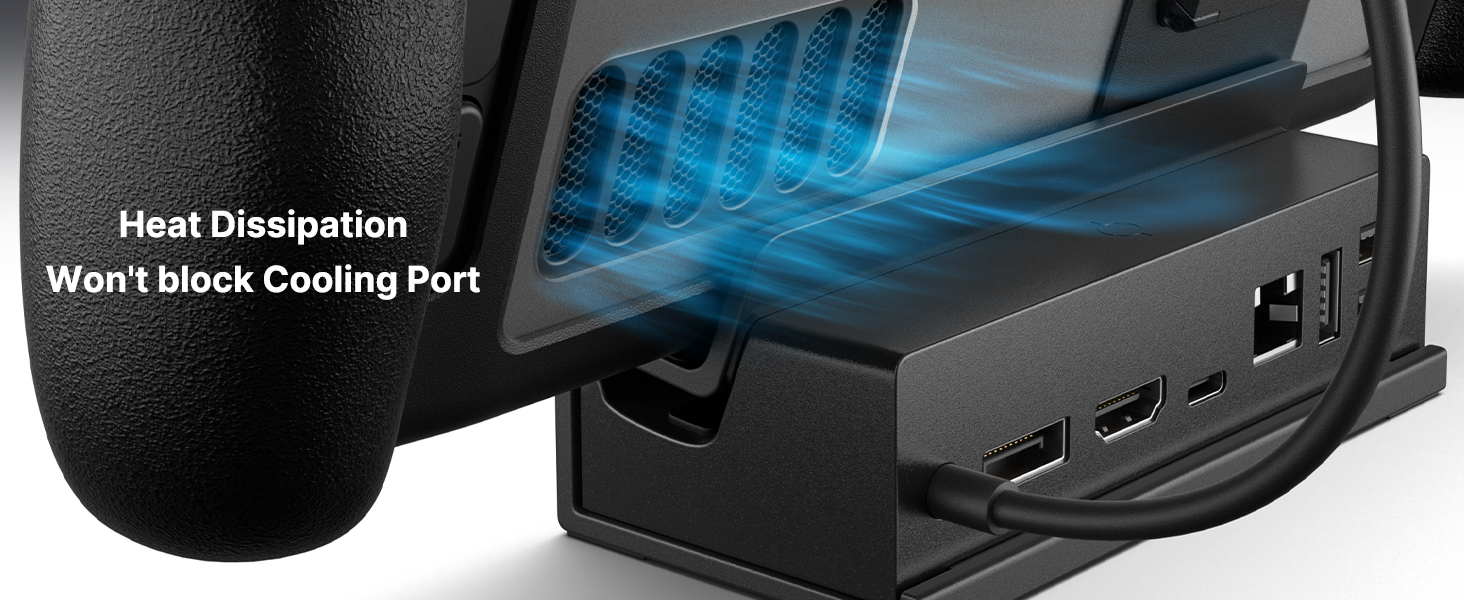 JSAUX Stand for Official Steam Deck Dock and Steam Deck with Case